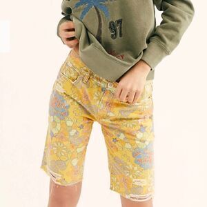 Free People Alani Denim Shorts